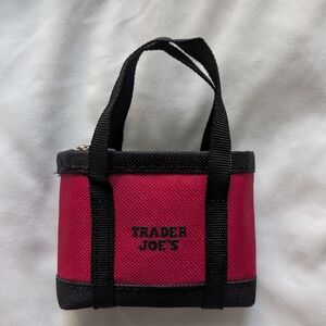 Trader Joe's Pink and Black Tote Bag